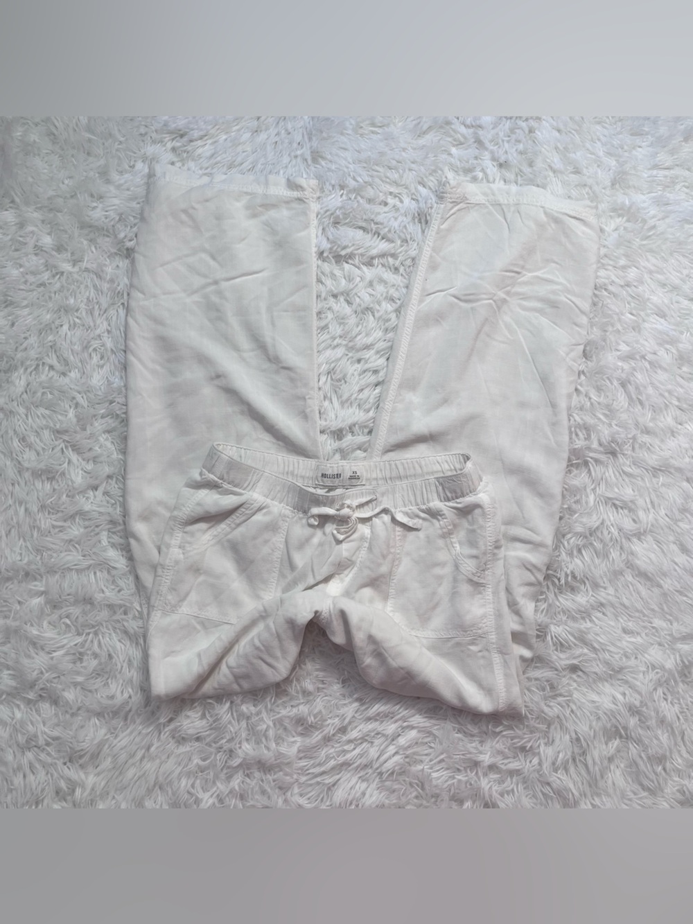 hollister white pants xs